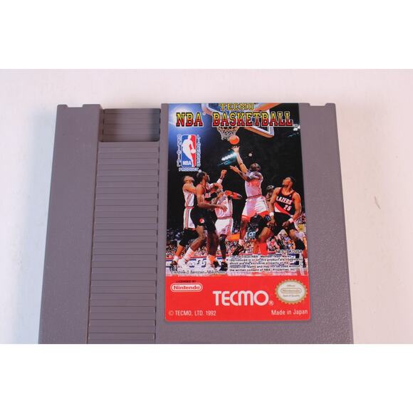 Tecmo NBA Basketball (Nintendo NES, 1992) Authentic, Cartridge Only - Picture 7 of 8